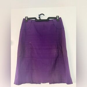 Gianni Versace Vintage Purple Cotton Skirt IT 48 Made Italy
